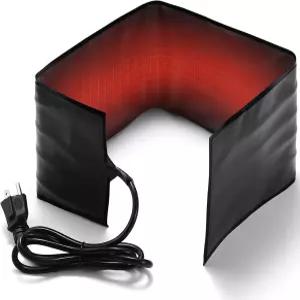 Hortsun 1팩 자동차 배터리 열 히터 담요 28인치 x 5.5인치 - 120V 60W 전기 콘센트 플러그인 랩 어라운드