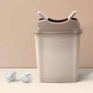 양문 스윙 휴지통 6L 책상휴지통 가게휴지통 플라스틱휴지통