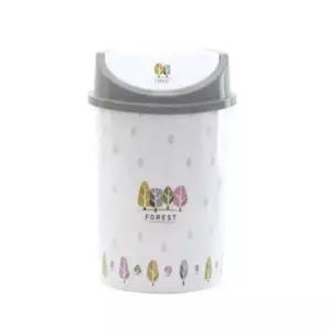 원형 푸쉬 휴지통 10L 카페쓰레기통 원통쓰레기통 회사휴지통