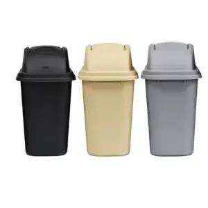 모서리 라운딩 업소용 스윙뚜껑 대형 휴지통 30L