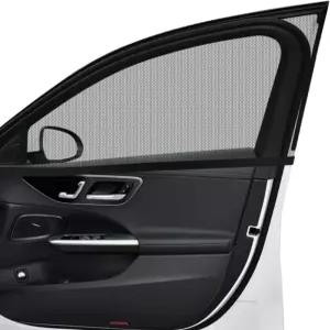 지시너 자동차 창문 그늘막 2개의 자동 측면 전면 햇빛 열 차단 및 자외선 통기성 메시 프라이버시 보호