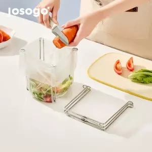 304 스텐 싱크대용 접이식 정리홀더 비닐봉투 비닐봉투거치대 거치대