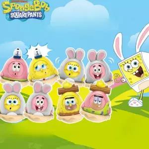 캐릭터 피규어 6p 부활절 토끼 미니어처 장난감 어린이 수집용 데스크 인테리어