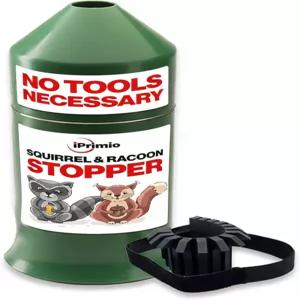 iPrimio 18 다람쥐 배플 - 주변에 폴 랩을 쉽게 설치하세요 매달린 새 모이통 보호 모이통용 도구 설치