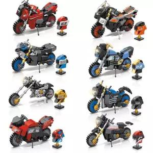 어린이 교육용 오토바이 미니 조립 장난감 세트 8종 변신 실내 놀이용