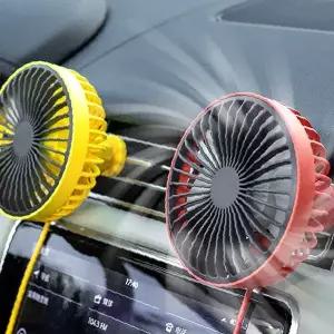 차량 송풍구 부착 회전 선풍기 여름 시원한 바람 자동차 냉방 보조 용품 조절