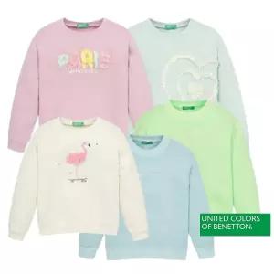 [롯데백화점]베네통 25S 러블리 자수 맨투맨 3J68G10J0