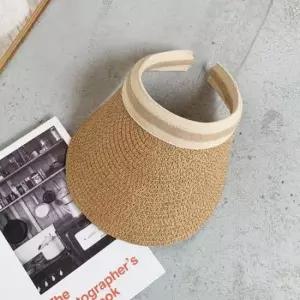 라탄선캡 여성라탄썬캡(베이지) 여름 자외선차단 여행 피크닉