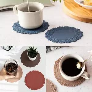 실리콘코스터 국산 실리콘 컵받침 디자인 예쁜 카페 커피 차 잔받침