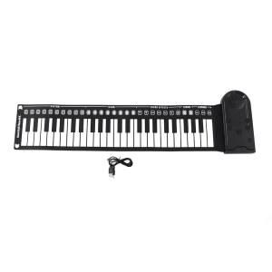 키보드 피아노 롤업, 핸드 롤 49 키 휴대용 접이식 전기 초보자를 위한 스피커
