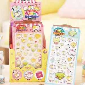 12p 캐릭터 장식 스티커 세트 어린이 다이어리 꾸미기 데코 문구 선물용