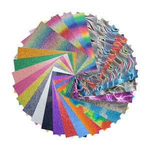 글리터 HTV 전달 비닐 필름 시트 다리미 의류 자르기 쉬운 잡초 티셔츠 모자 섬유