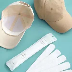 모자 챙 땀 흡수 일회용 부직포 패드 10p 위생 청결 와이셔츠 하이바 보호