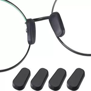 Gdnmpat 안경 코 패드 커버 안경용 슬립온 실리콘 미끄럼 방지 보호 브릿지 조각 패드가 있는 부드러운