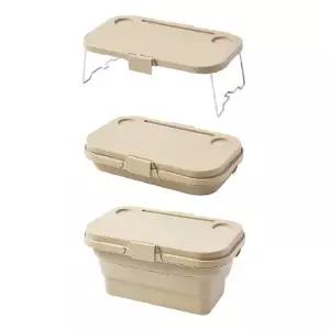 기회공작소바구니 하나로 테이블까지 OK 자바라 캠핑 폴딩 접이식 피크닉 테이블 바구니