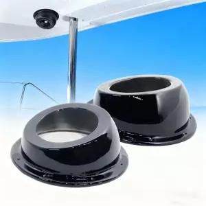 NEESPOC 6.5 앵글 스피커 포드 UTV RV 보트 도어 트렁크 자동차 유니버설 페인티드 글로스 블랙(2PCS 홀