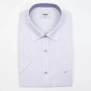 [롯데백화점]레노마 여름반팔 면스트라이프 폴리스판 소재 일반핏 (RZUSG0046GY)