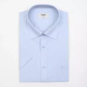 [롯데백화점]레노마 여름반팔 핀스트라이프 폴리스판 소재 일반핏 (RZUSG0045BU)