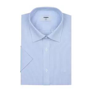 [롯데백화점]레노마 여름 반팔 핀스트라이프 면 폴리스판 소재 일반핏 (RZUSG0051BU)