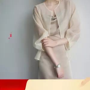 시스루 가디건 재킷 여름 아우터 실크 쉬폰 카디건