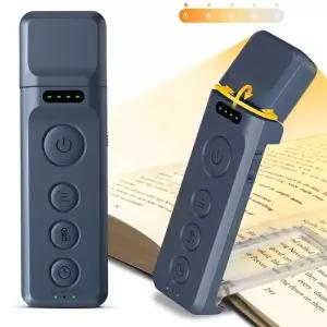 북라이트 독서등 Glocusent USB 충전식 램프 북마크 북 라이트수면 보조 타이머 5개 3색 전문가 라이트