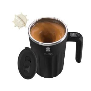 TLINNA 교반기, 자체 교반 머그잔, 커피 커피, 우유, 및 기타 블랙 에 적합합니다