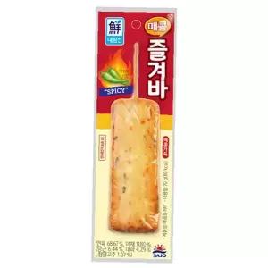 어묵바 매콤한맛 70g 15p 냉장보관 간편식 반찬 도시락 반찬용 가정식 밀키트