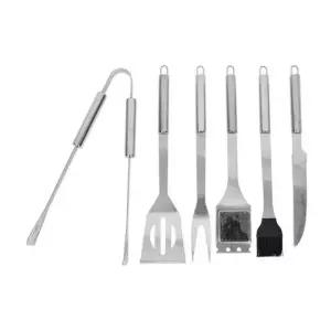 (색상1 BBQ도구 스텐6P)바베큐 스텐 취사도구 포함 세트 6P 캠핑 조리 도구 BBQ 가방