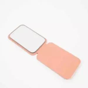 ( )사각손거울 네모거울 휴대용거울 휴대용손거울 손거울 스탠드형 미니 핑크