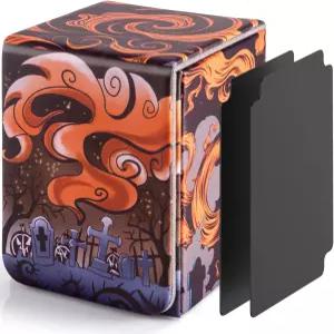 YGO 카드용 울트라기 덱 박스 - 2개의 칸막이 카드 보관함에 100개 이상의 싱글 슬리브 TCG/OCG/MTG와