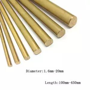 구리바 구리 막대 16-20mm 길이 100-500mm 칼 황동 라운드 바 원형 와이어 튜브 제작