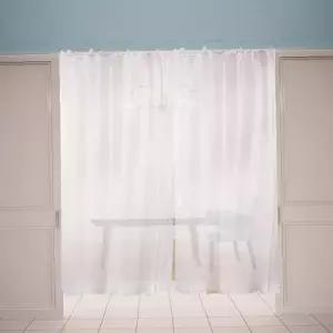 거실 창가 가리개 쉬폰 반투명 햇빛 차단 프라이버시 보호 인테리리어 장식 공간