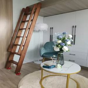 나무 기숙사 목재 침실 침대 다락방 이동식 원목 가정용 난간 간이 실내 이