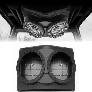 리코일 D-USP65K 듀얼 6.5인치 스피커 포드 범용 앵글 박스 하드 루프 인클로저 UTV 골프 카트 RV 마린