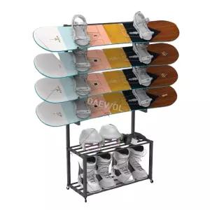 양면 스노우보드 전시대 진열대 정리대 블랙 거치대