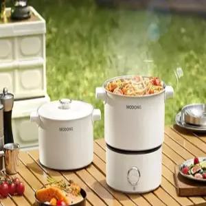 휴대용 충전식 냄비 캠핑 접이식 전기 가정용 차박 스토브 버너 끓이는 캠핑용 면 요리