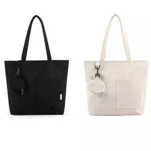 [유토피아]러블리 가방 노트북 들어가는 원피스 코디 숄더 책들어가는가방 캔버스백 화장품파우치 캔버스토