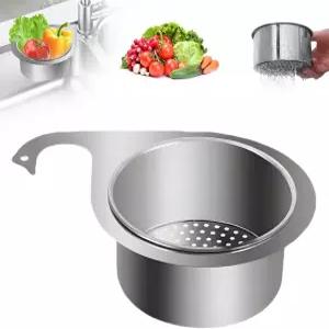주방 싱크대 배수 바구니 스테인리스 스틸 스완 거름망 다기능 걸이 필터 음식물 쓰레기 걸이용 빠른 도구