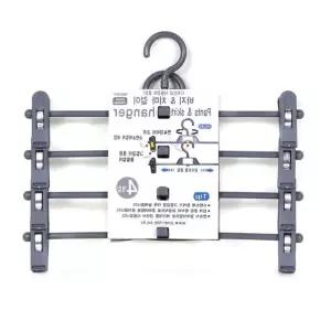 ( )치마바지걸이 스내지 4P 하의 패딩 보관 수납 속옷 바람막이 가정 의류