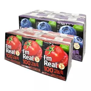아임리얼100 고농축 블루베리 120ml (6입) + 토마토 120ml (6입)