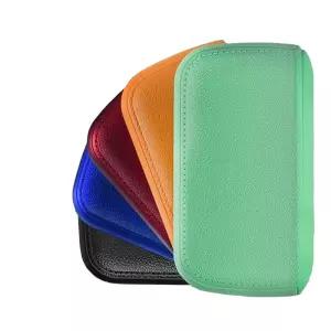 담배 10개 수납형 라이터 미니 가죽 케이스 선물 휴대용 슬림 세트 워싱 USB 충전식