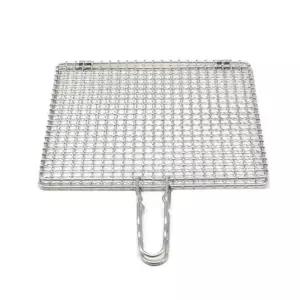 손잡이 양면 석쇠 캠핑 생선 바비큐 그릴 겹적쇠 31cm xmx5+2IWz