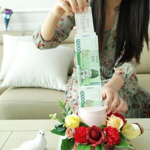 VCO 반전 플라워 용돈케이크 (대) 어버이날 생신