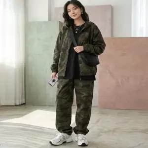 [모로엠] 남성 밀리터리 감성 카모 와이드 팬츠 ON-PTA-QWFMSTZ6