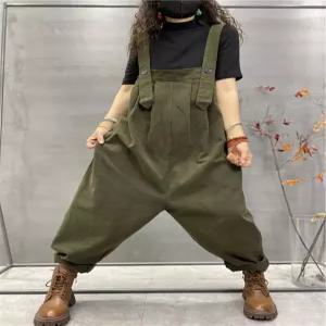 여성 점프수트 오버롤 작업복 고급 레그 와이드 캐주얼