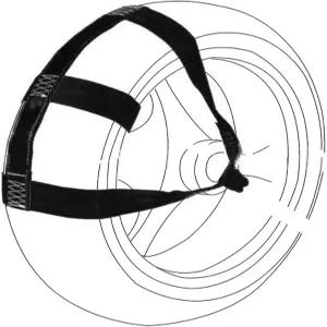 트레일러용 범용 오토바이 리어 타이어 휠 타이다운 카고 스트랩 운송 블랙 초강력 폴리에스터