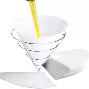 30팩 10인치 딥 프라이어 오일 필터 최고의 직조되지 않은 식용유 스트레이너 프리미엄 메이플 시럽 세트