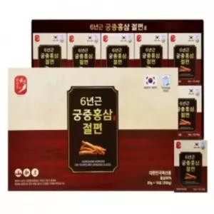유쎌스토어 6년근 궁중홍삼절편 20GX10포 인삼절편 홍삼진과