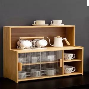 수납장 그릇장 원목 컬러 찻잔 찬장 찻장 45cm 티