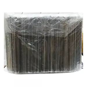 [블루마켓]업소용 식자재 스트로우 검정 빨대 7x210mm 400입 테이크아웃 커피빨대 휴대용빨대 컬러빨대